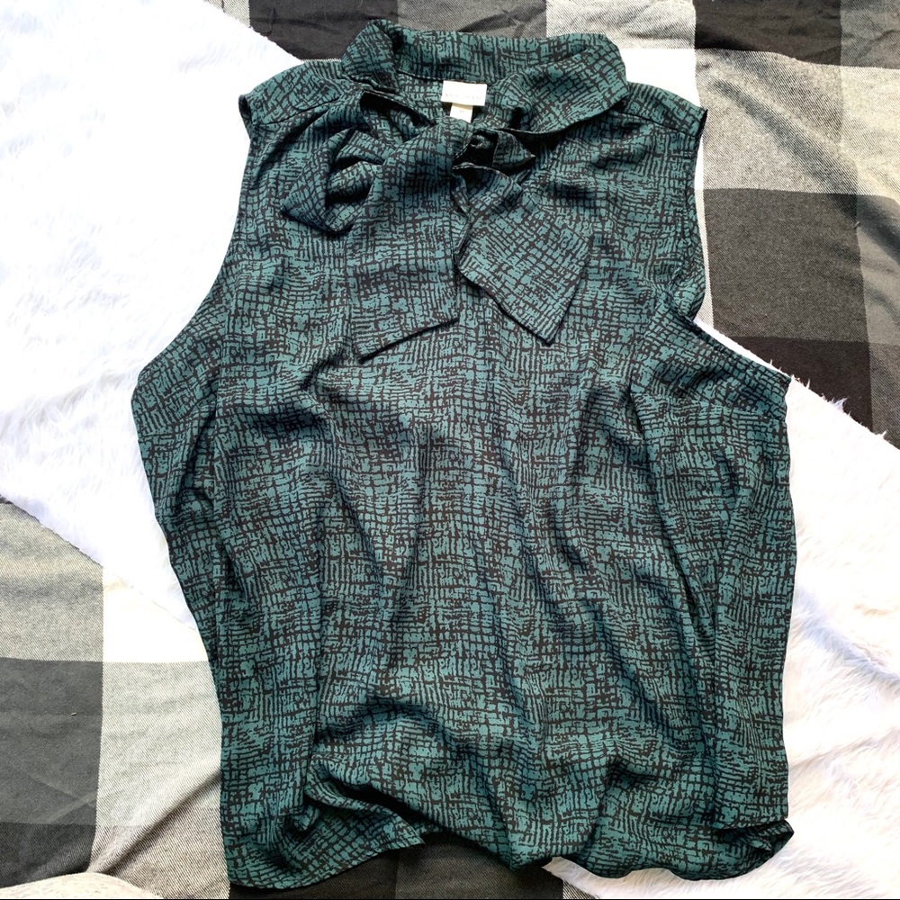 Ava & Viv Tie-Neck Top